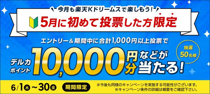 2023年5月に初めて投票した方限定】ご利用感謝キャンペーン！ | 競輪