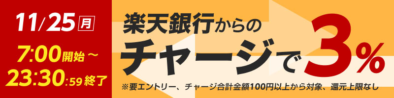 【11/25(月)】楽天銀行からのチャージでデルカポイント3％還元_楽天競輪_Kドリームス