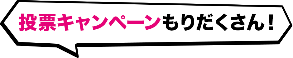 投票キャンペーンもりだくさん!
