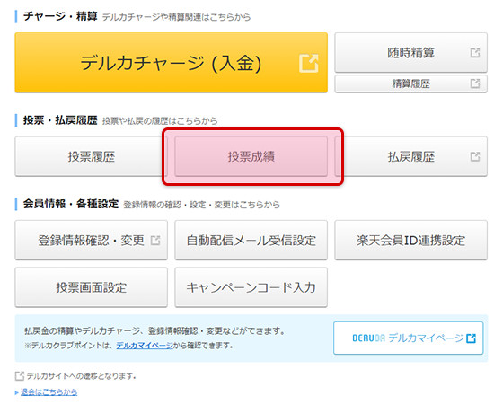 マイページトップ